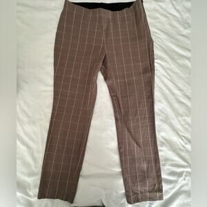 A New Day Plaid High Rise Skinny Ankle Pants- EUC